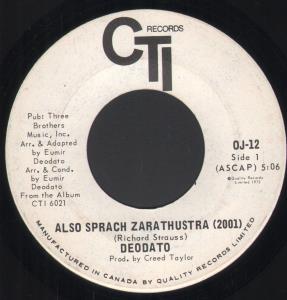 Deodato - Also Sprach Zarathustra 2001 - 7 Inch