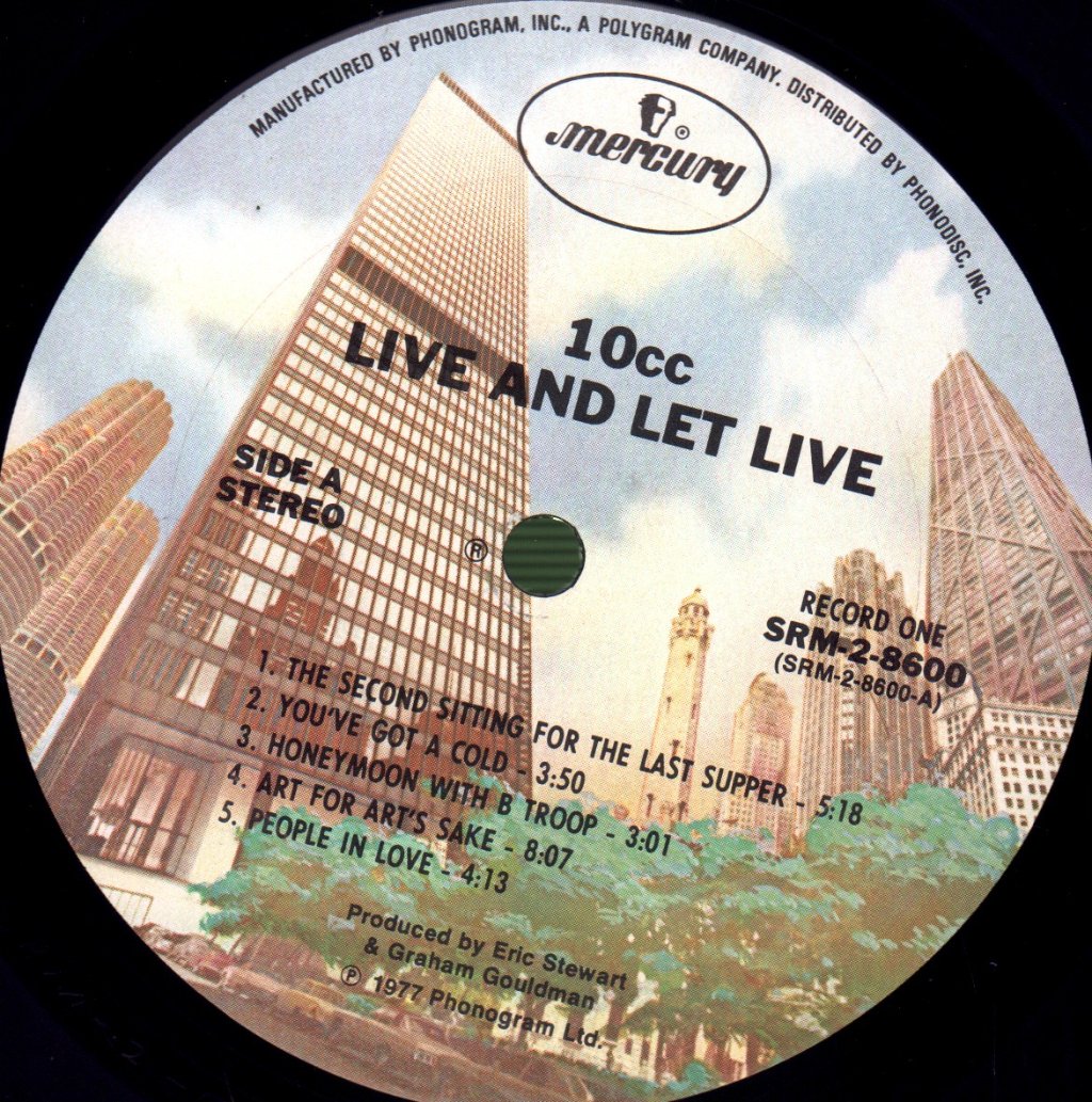 10cc - Live And Let Live - Double Lp