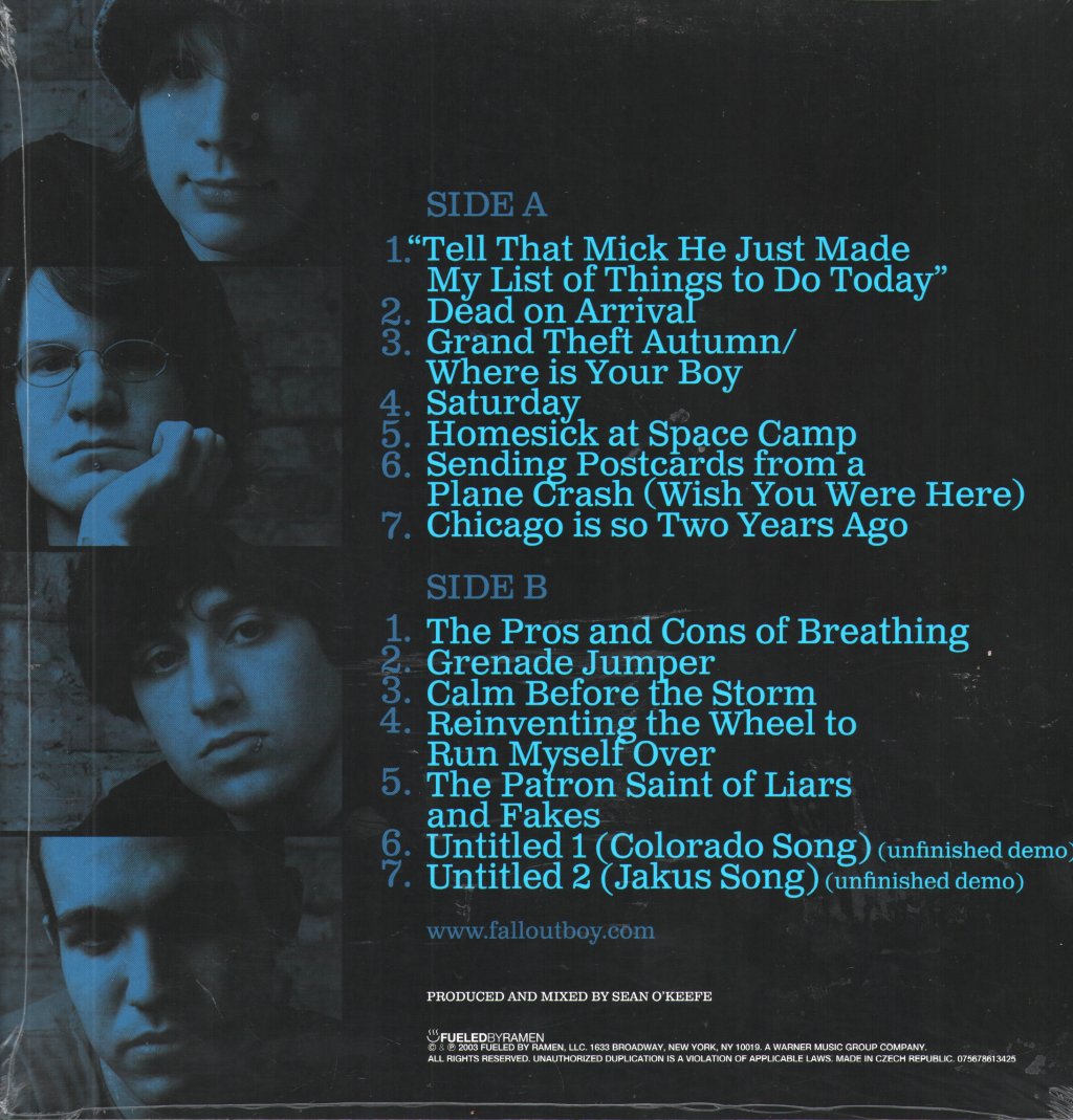 Fall Out Boy - Take This To Your Grave - Lp