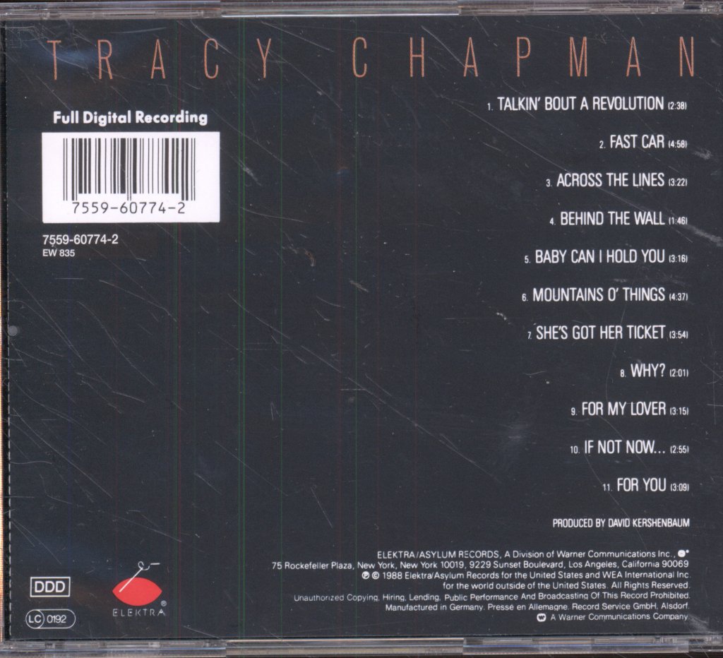 Tracy Chapman - Tracy Chapman - Cd