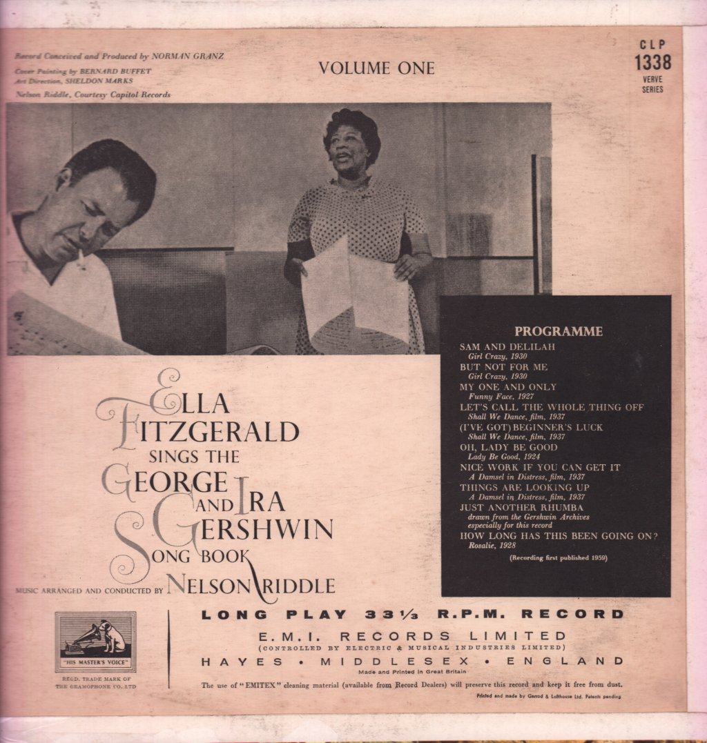Ella Fitzgerald - Sings The George And Ira Gershwin Song Book - Volume One - Lp