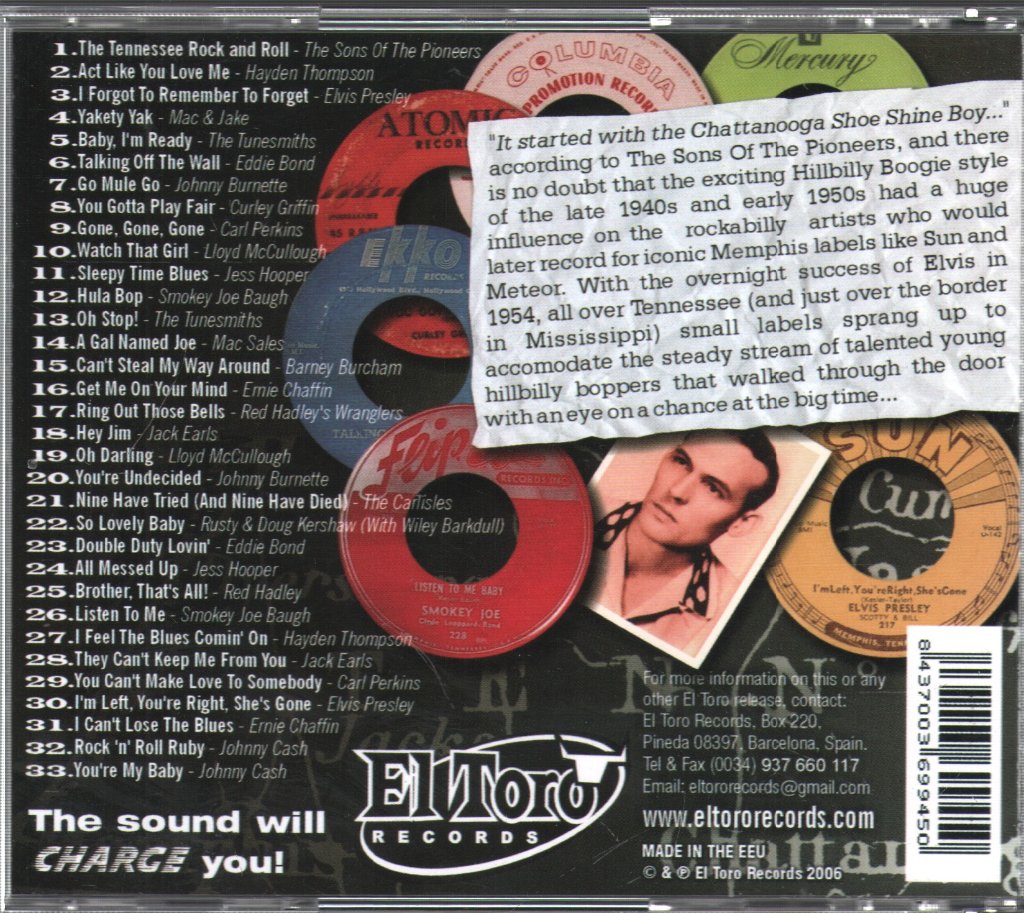 Various Artists - Tennessee Rock 'N' Billy 1955 - Cd