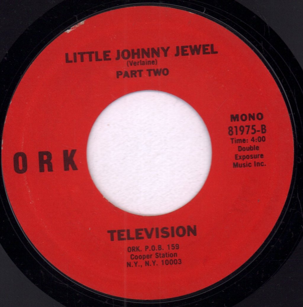 Television - Little Johnny Jewel - 7 Inch