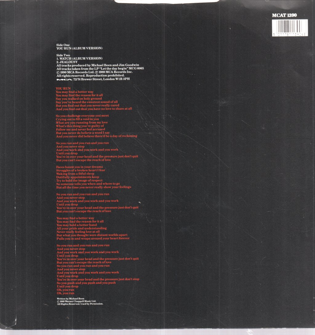 Call - You Run - 12 Inch