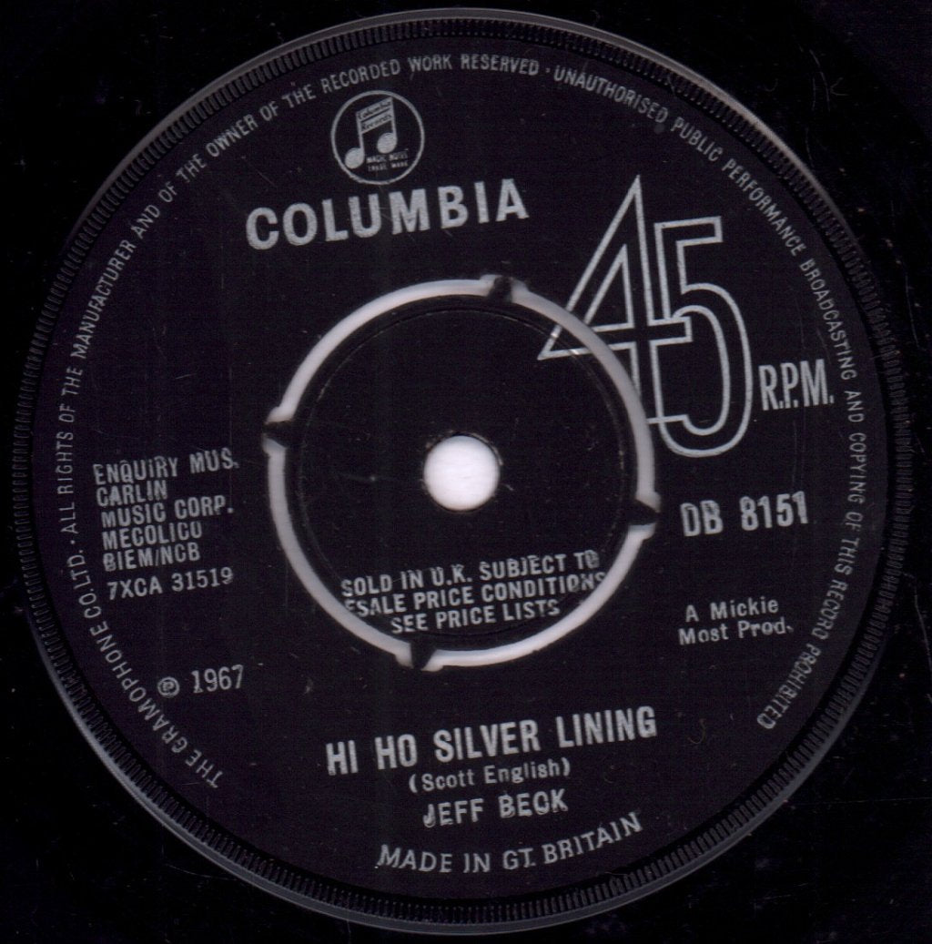 Jeff Beck - Hi Ho Silver Lining - 7 Inch