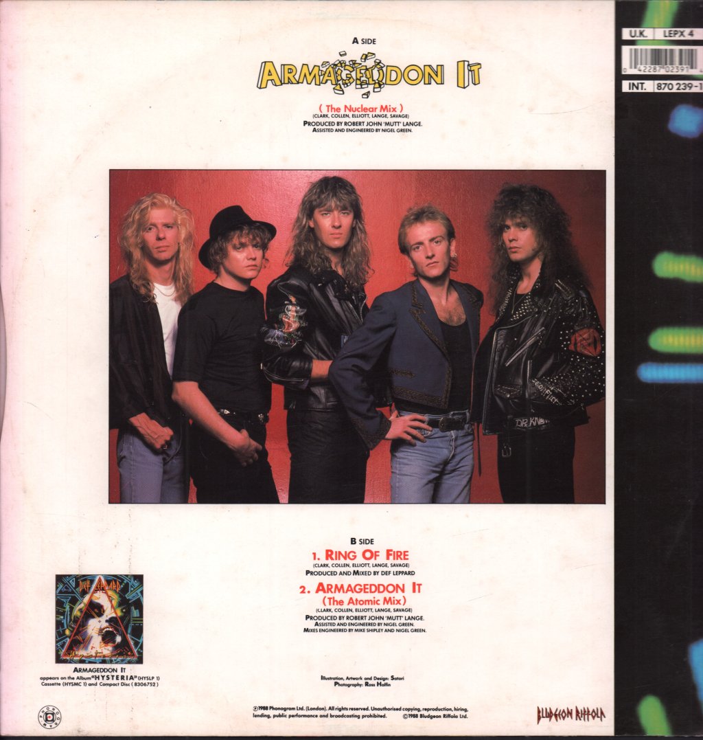 Def Leppard - Armageddon It - 12 Inch