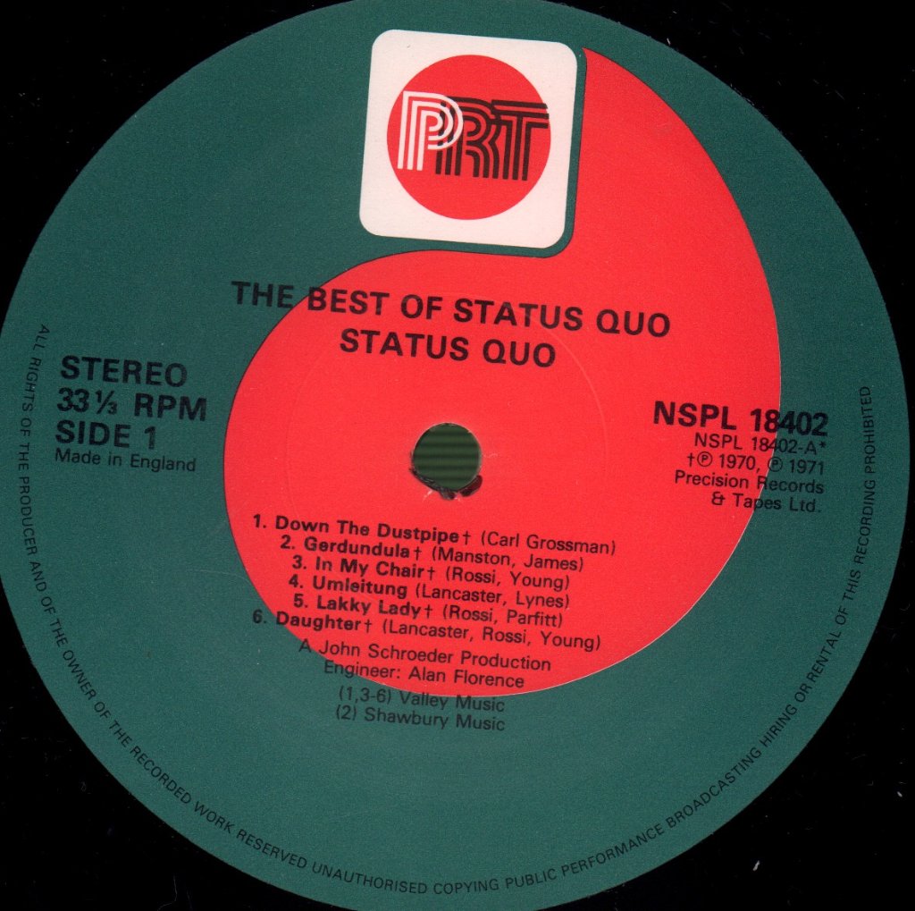 Status Quo - Best Of - Lp