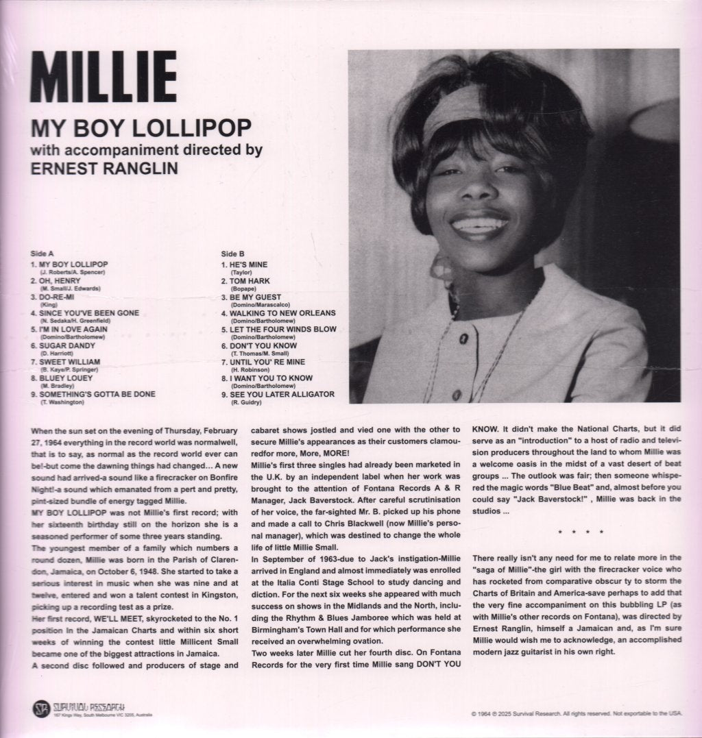 Millie - My Boy Lollipop - Lp