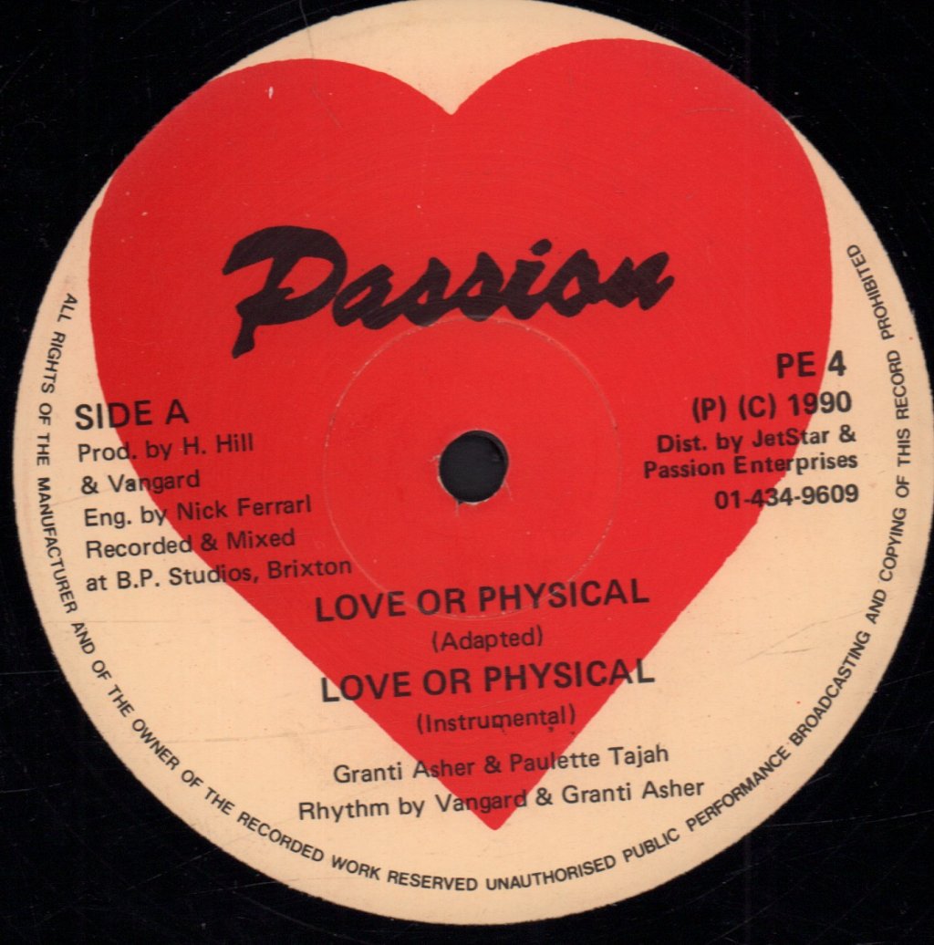 Granti Asher And Paulette Tajah - Love And Physical - 12 Inch