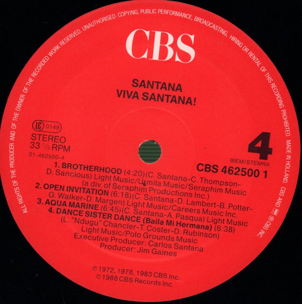 Santana - Viva Santana! - Triple Lp