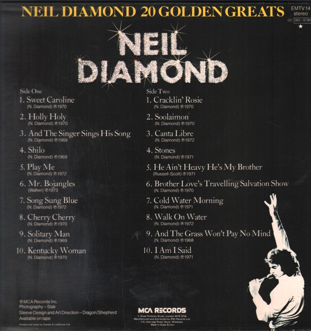 Neil Diamond - 20 Golden Greats - Lp