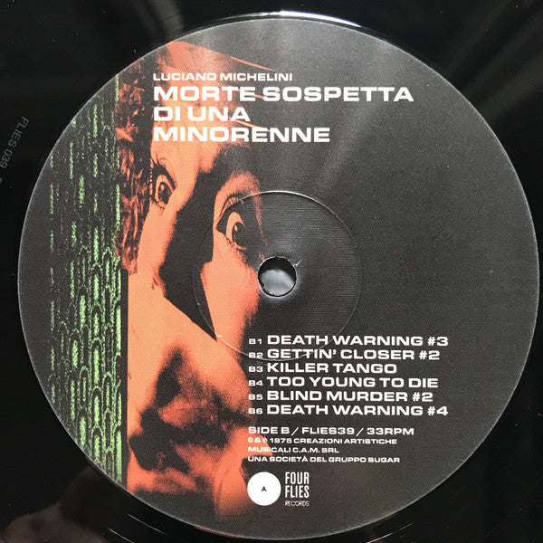 Luciano Michelini - Morte Sospetta Di Una Minorenne - Lp
