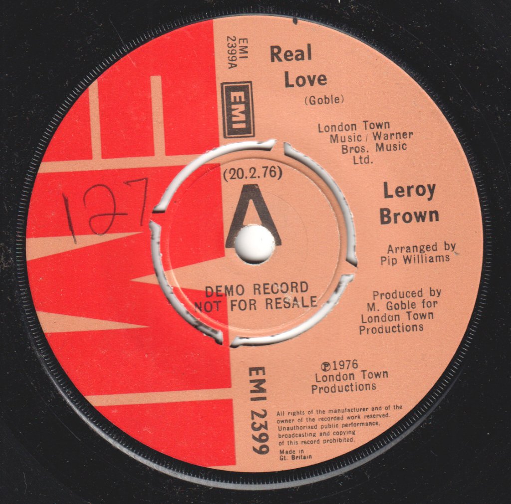 Leroy Brown - Real Love - 7 Inch