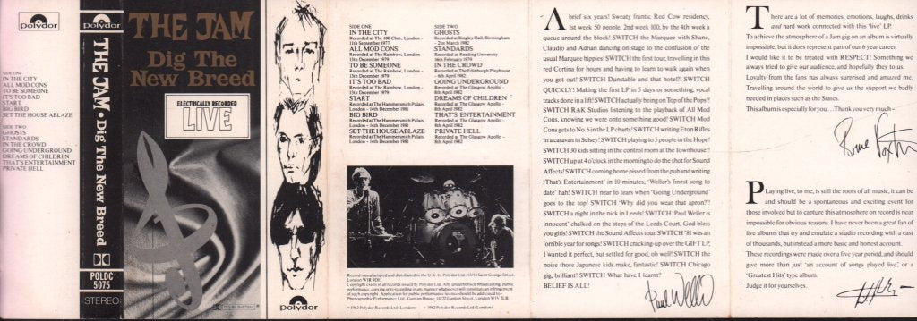 Jam - Dig The New Breed (Live) - Cassette