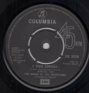 Manuel And The Music Of The Mountains - Y Viva Espana - 7 Inch