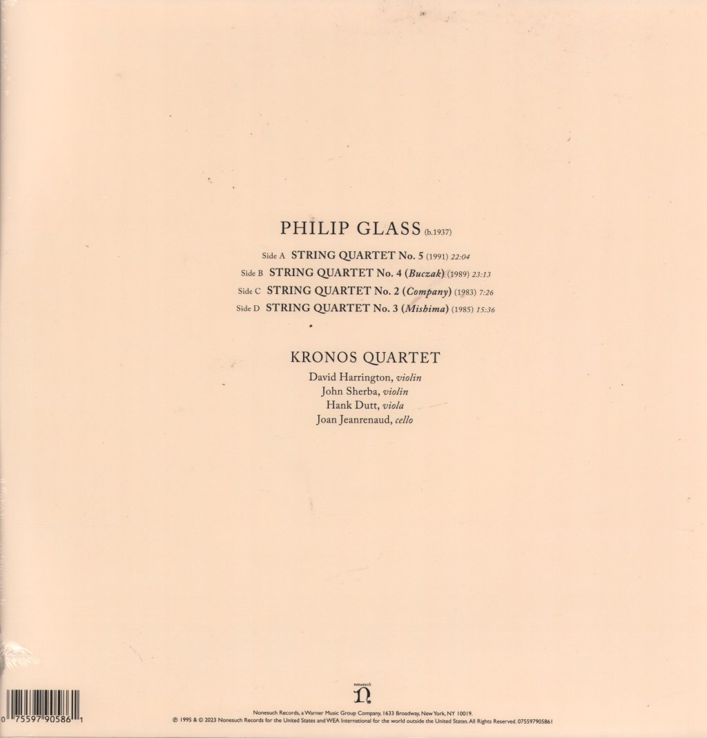 Kronos Quartet - Kronos Quartet Performs Philip Glass - Double Lp
