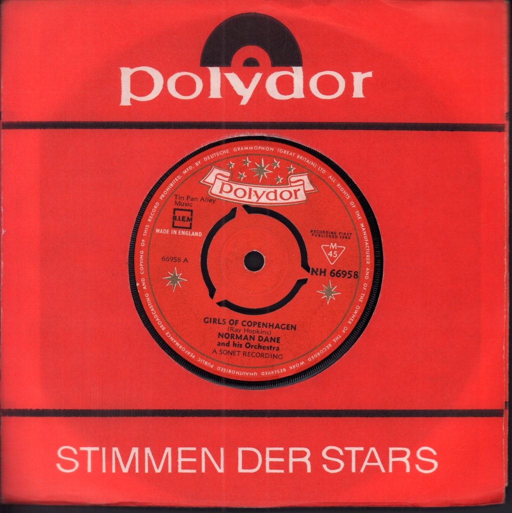 norman dane and his orchestra - Girls From Copenhagen - 7 Inch