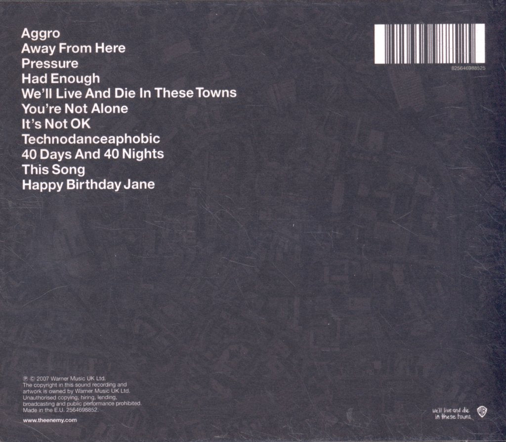 Enemy (Indie) - We'll Live And Die In These Towns - Cd