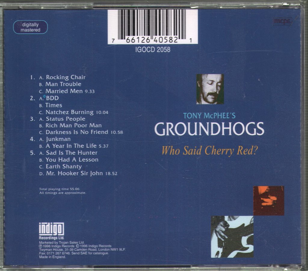 Groundhogs - Who Said Cherry Red? - Cd