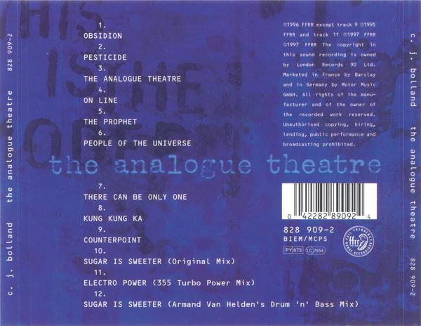 C.J. Bolland - Analogue Theatre - Cd
