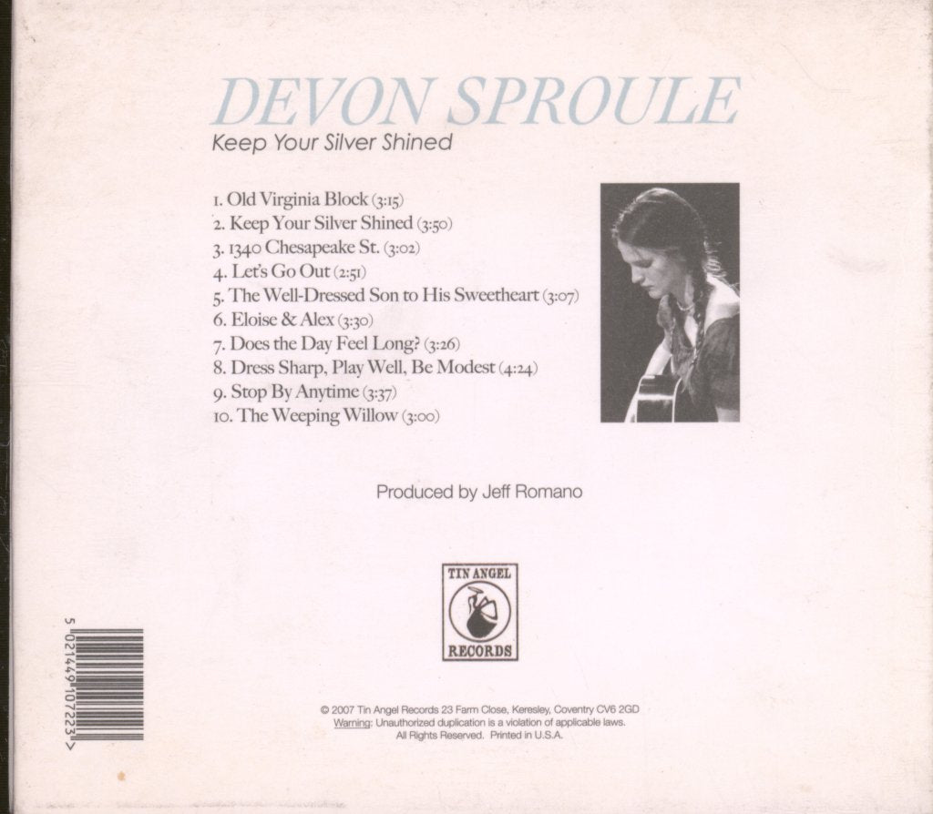 Devon Sproule - Keep Your Silver Shined - Cd