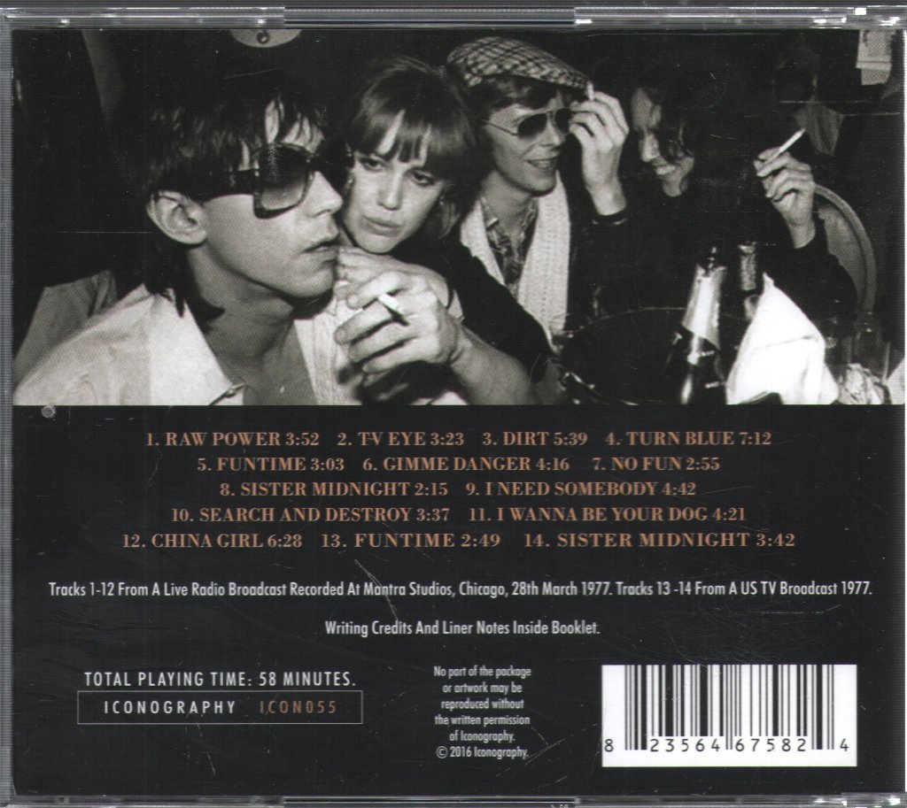 Iggy Pop - Mantra Studios Broadcast 1977 - Cd