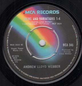 Andrew Lloyd Webber - Theme And Variations 1-4 - 7 Inch