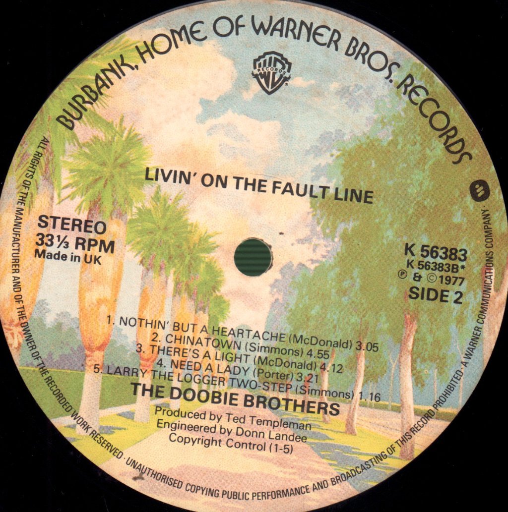 Doobie Brothers - Livin' On The Fault Line - Lp