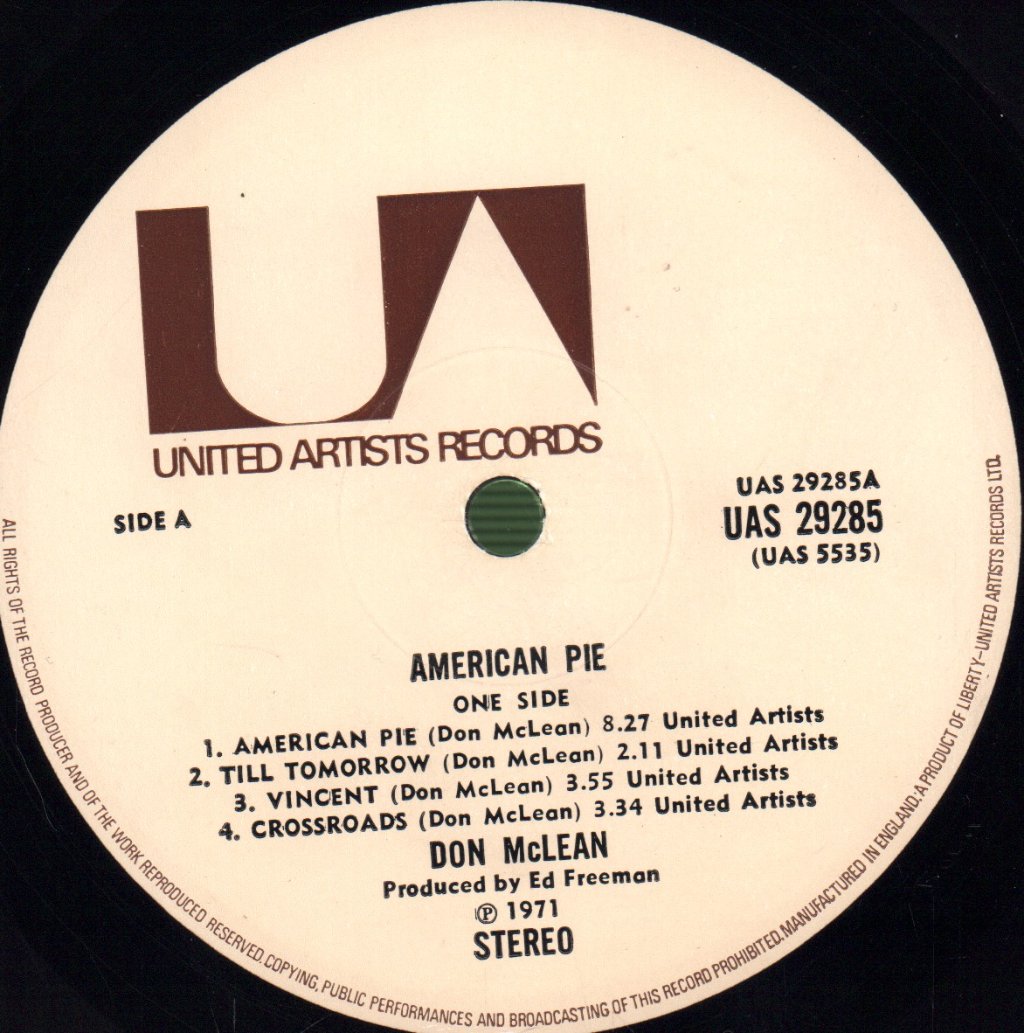 Don McLean - American Pie - Lp
