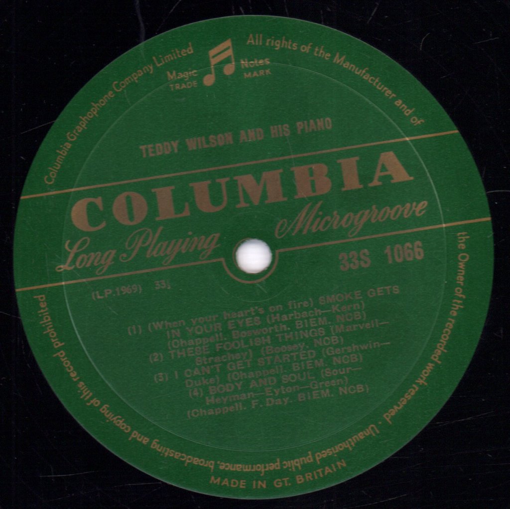 Teddy Wilson - Teddy Wilson And His Piano - Lp