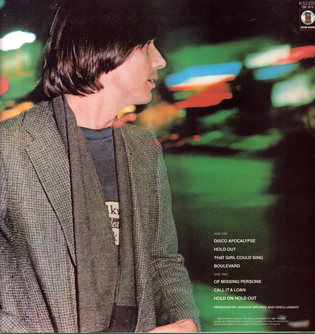 Jackson Browne - Hold Out - Lp