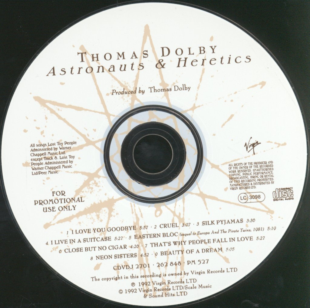 Thomas Dolby - Astronauts & Heretics - Cd