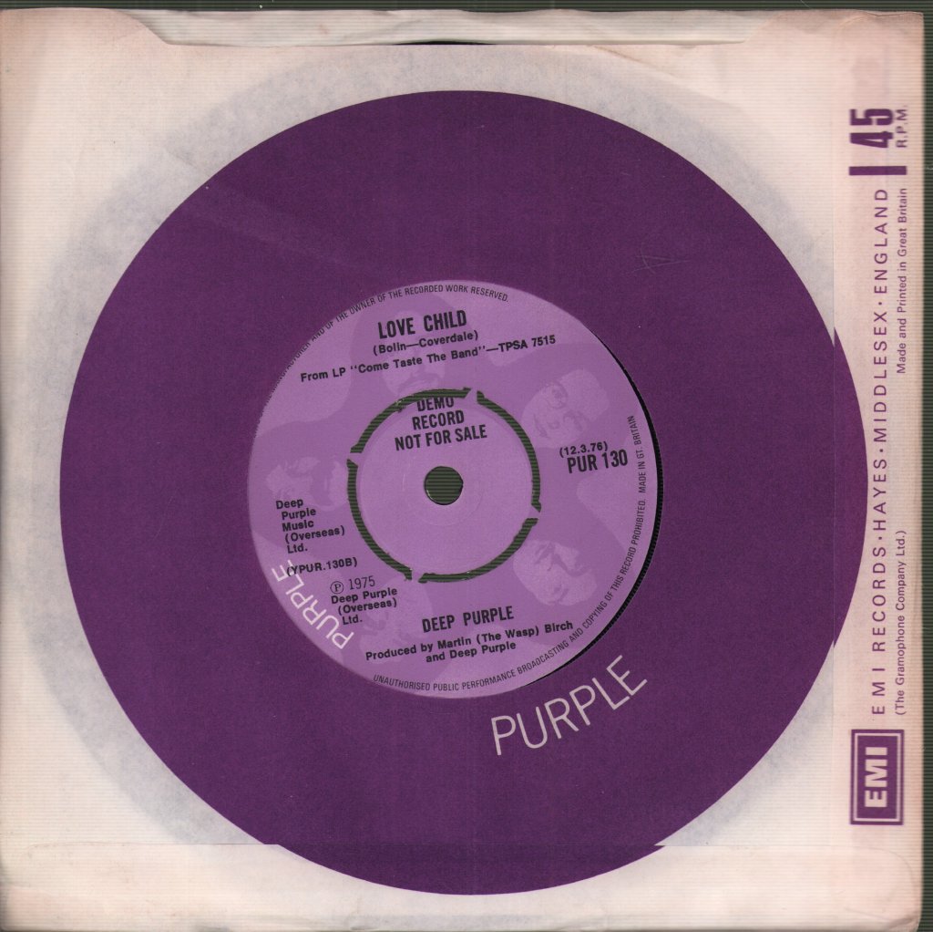 Deep Purple - You Keep On Moving / Love Child - 7 Inch