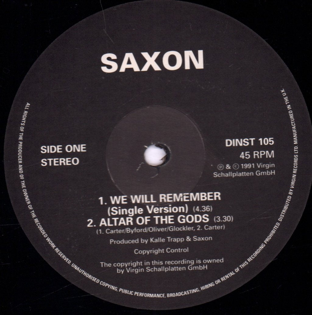 Saxon - We Will Remember - 12 Inch