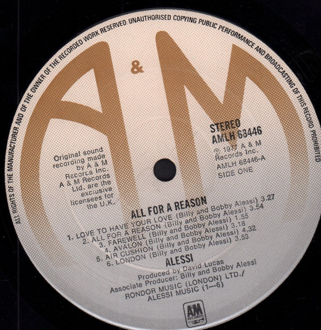 Alessi - All For A Reason - Lp