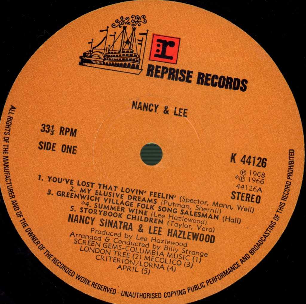 Nancy Sinatra And Lee Hazlewood - Nancy And Lee - Lp
