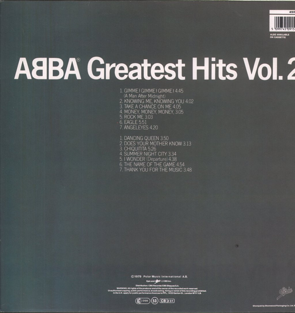 ABBA - Greatest Hits Vol. 2 - Lp