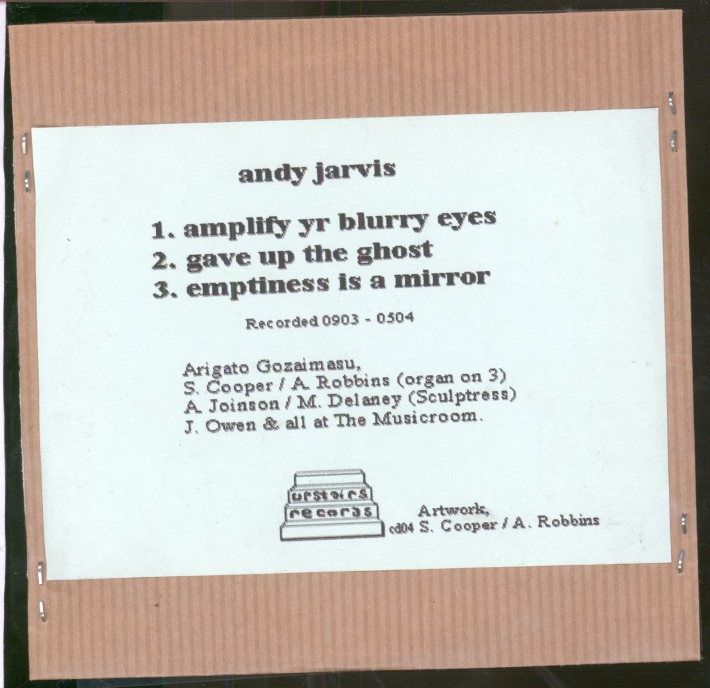 Andy Jarvis - Gave Up The Ghost - Cdr