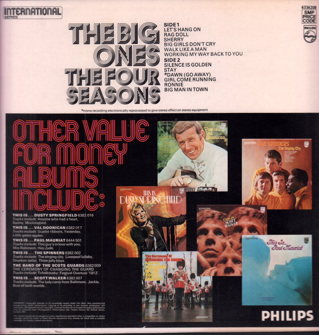 Four Seasons - Big Ones - Lp