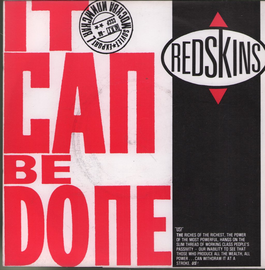 Redskins - It Can Be Done - 7 Inch