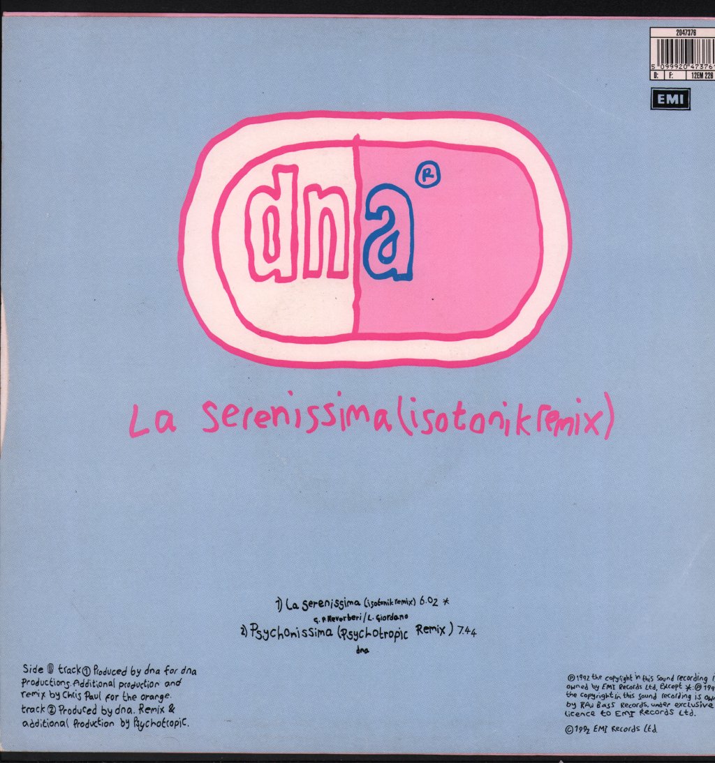 DNA - Blue Love (Call My Name) (Remixes) - 12 Inch