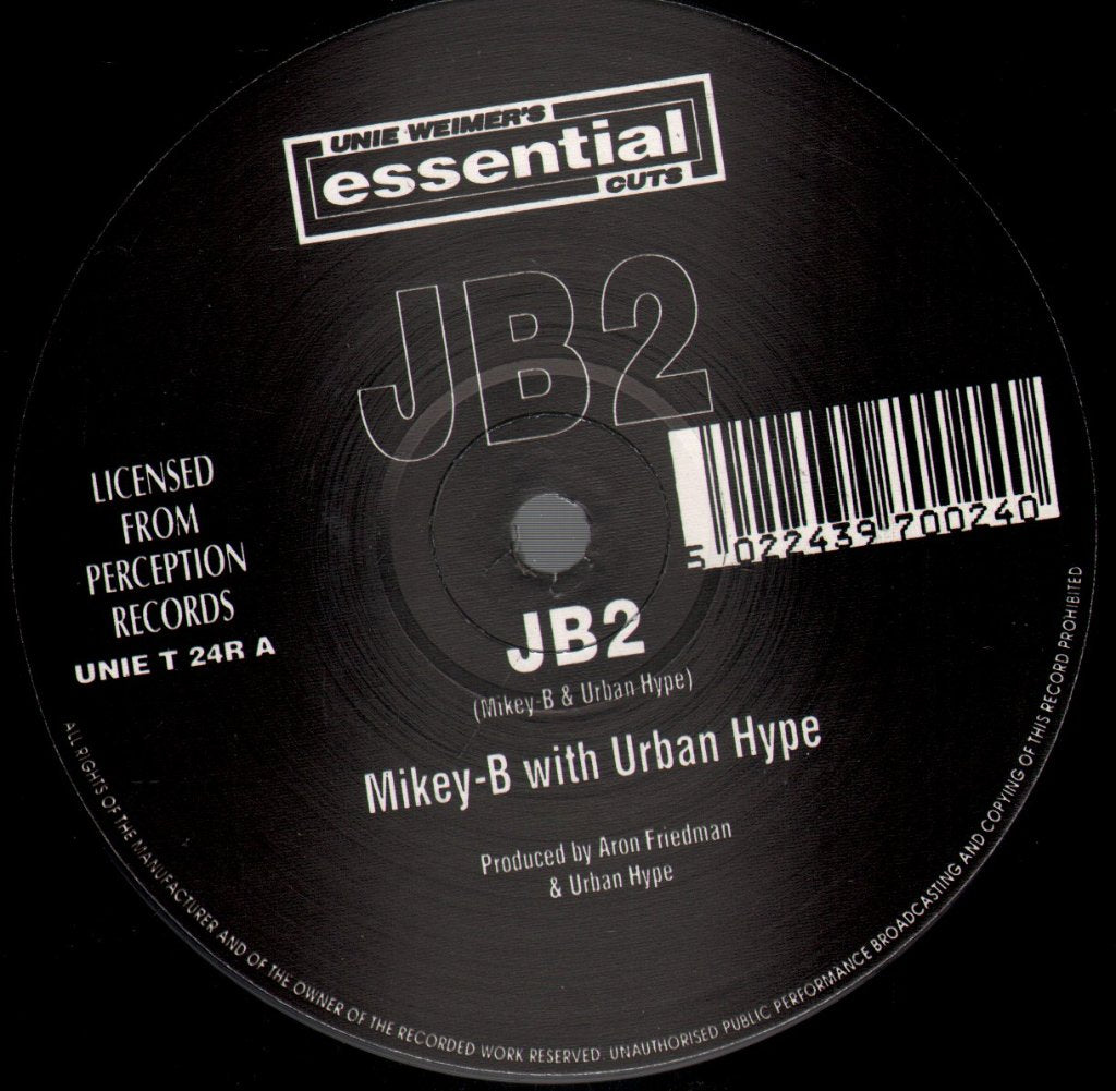 Mikey-B With Urban Hype - JB2/Relapsed (Remix) - 12 Inch