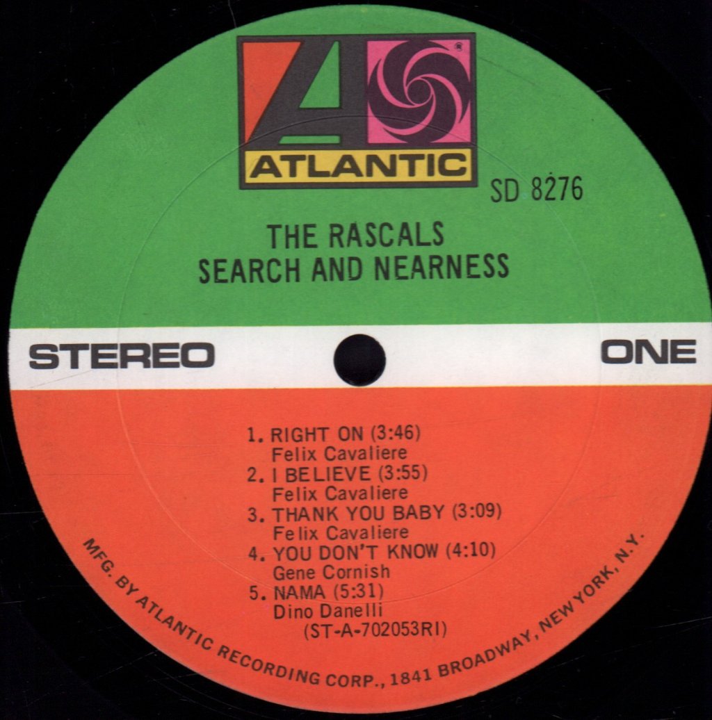 Rascals (60'S Group) - Search And Nearness - Lp