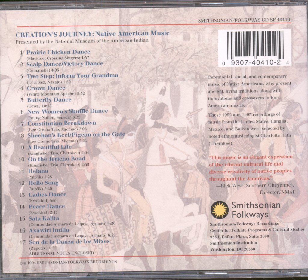 Various Artists - Creation's Journey: Native American Music - Cd