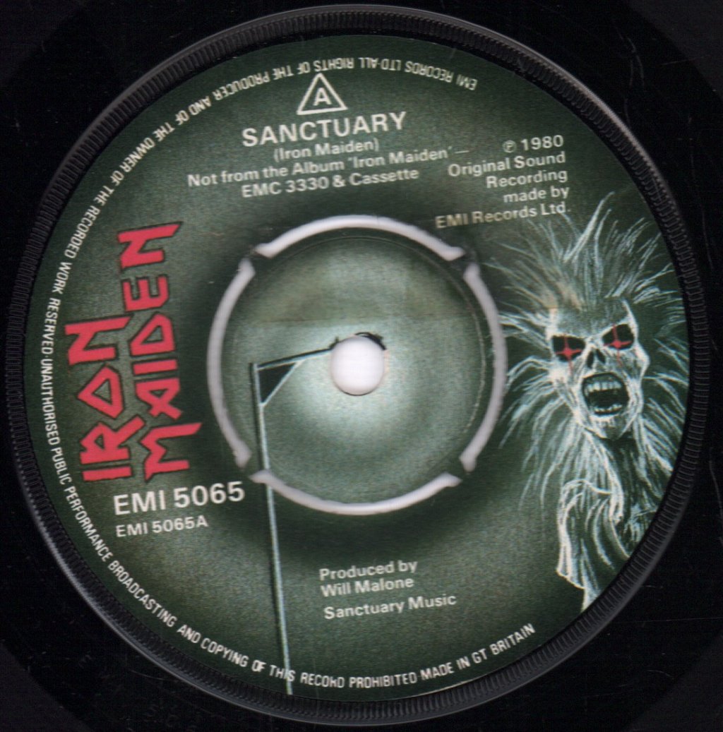 Iron Maiden - Sanctuary - 7 Inch