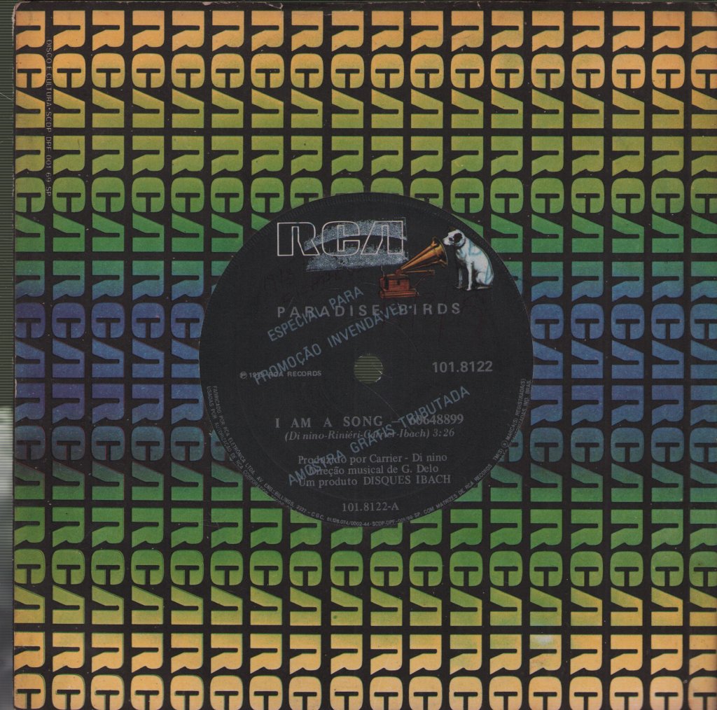 Paradise Birds - I Am A Song - 7 Inch