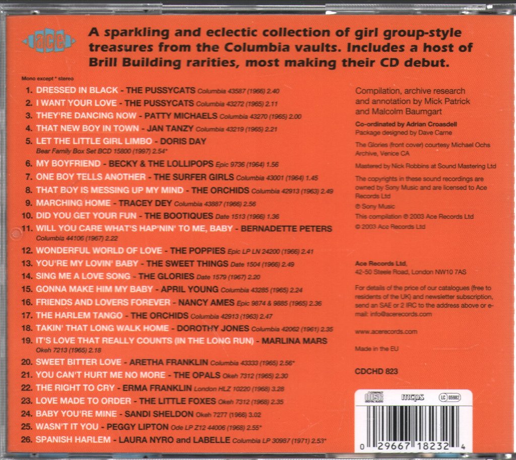 Various Artists - Where The Girls Are 5 (A Decade Of Columbia Femme Pop) - Cd