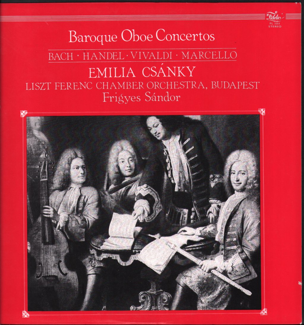 Emilia Csanky / Janos Rolla / Liszt Ferenc Chamber Orchestra - Baroque Oboe Concertos - Lp