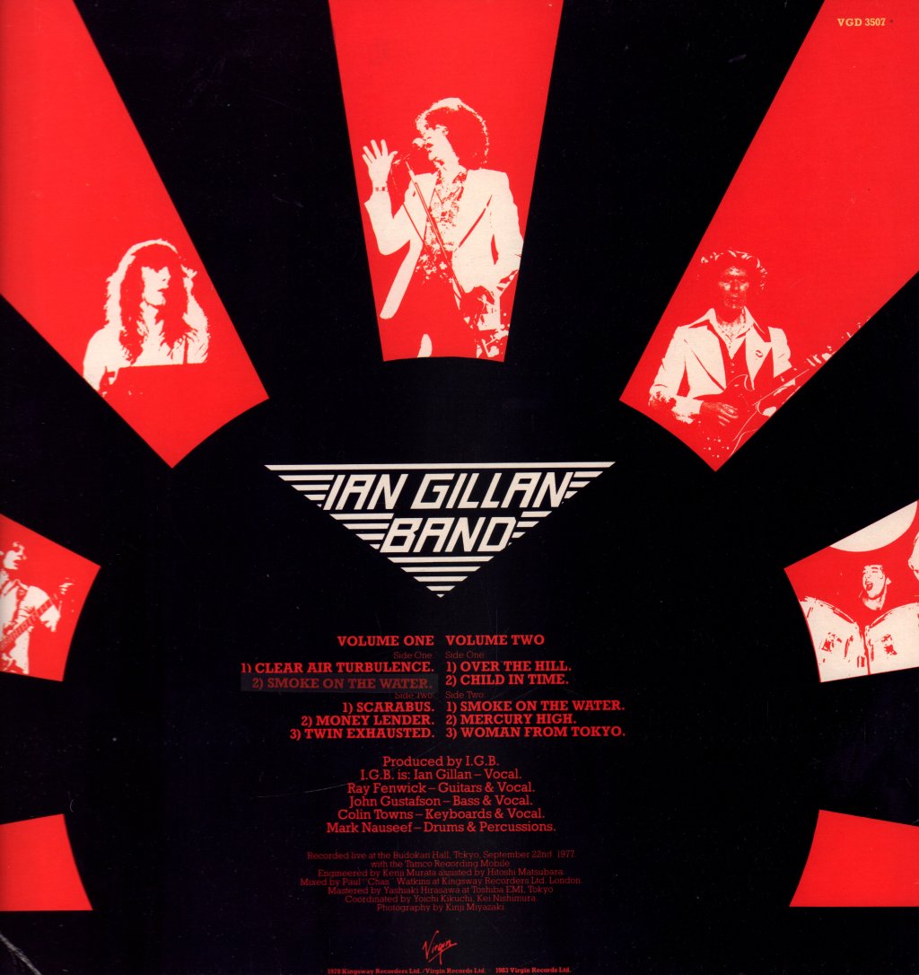 Ian Gillan Band - Live At The Budokan Volumes 1 And 2 - Double Lp