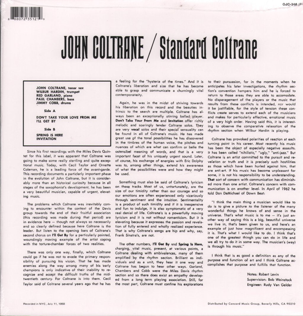 John Coltrane - Standard Coltrane - Lp